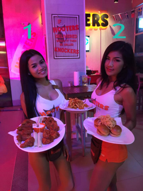 Hooters Thailand, which waitress you choose&hellip; Tits or ass?