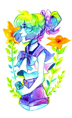 envyhime:  I scanned in my more recent watercolors,