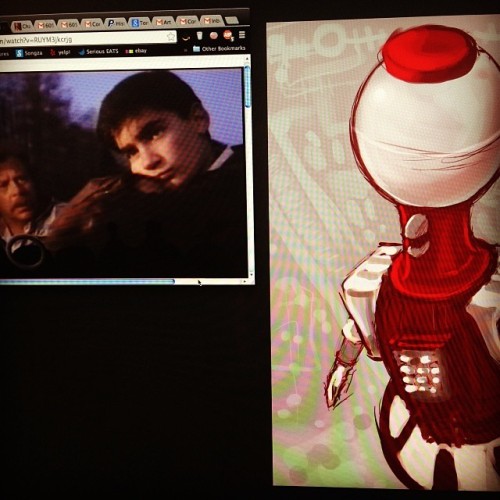 What do you think sirs? #wip #rowsdower #troy #tomservo #art #mst3k