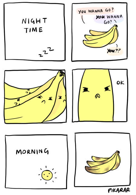 srsfunny:  The truth behind the bruises on bananas…http://srsfunny.tumblr.com/ 