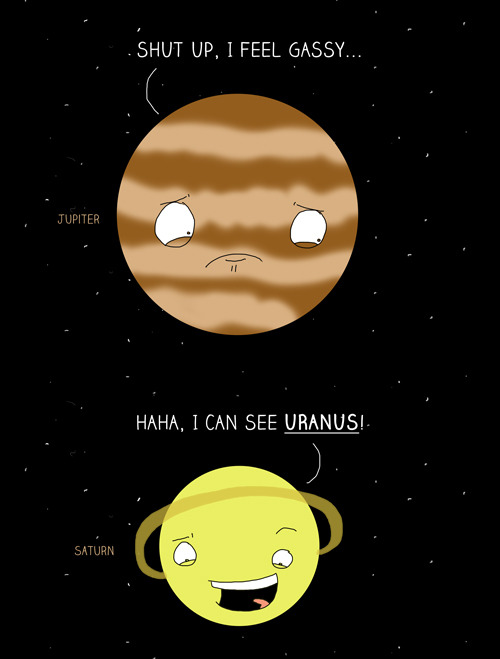 mishasminions:  testosteroneman:  deadpandean:  sourwolf-of-beacon-hills:  jtotheizzoe:   Solar Road Trip  “Mom! Earth threw a satellite at me!!” said all the other planets.  “Mom,” Pluto wailed, “Earth is saying I’m not