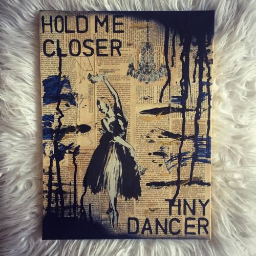 Tiny Dancer, 12x16&quot;, paper collage and acrylic on canvas @collage_calamity #art #artist #ac