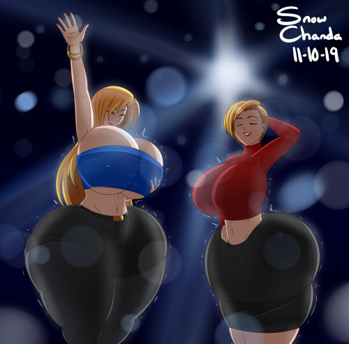  A commission for Stargizar of Michelle and Gale dancing at a club with such thickness! >:3     