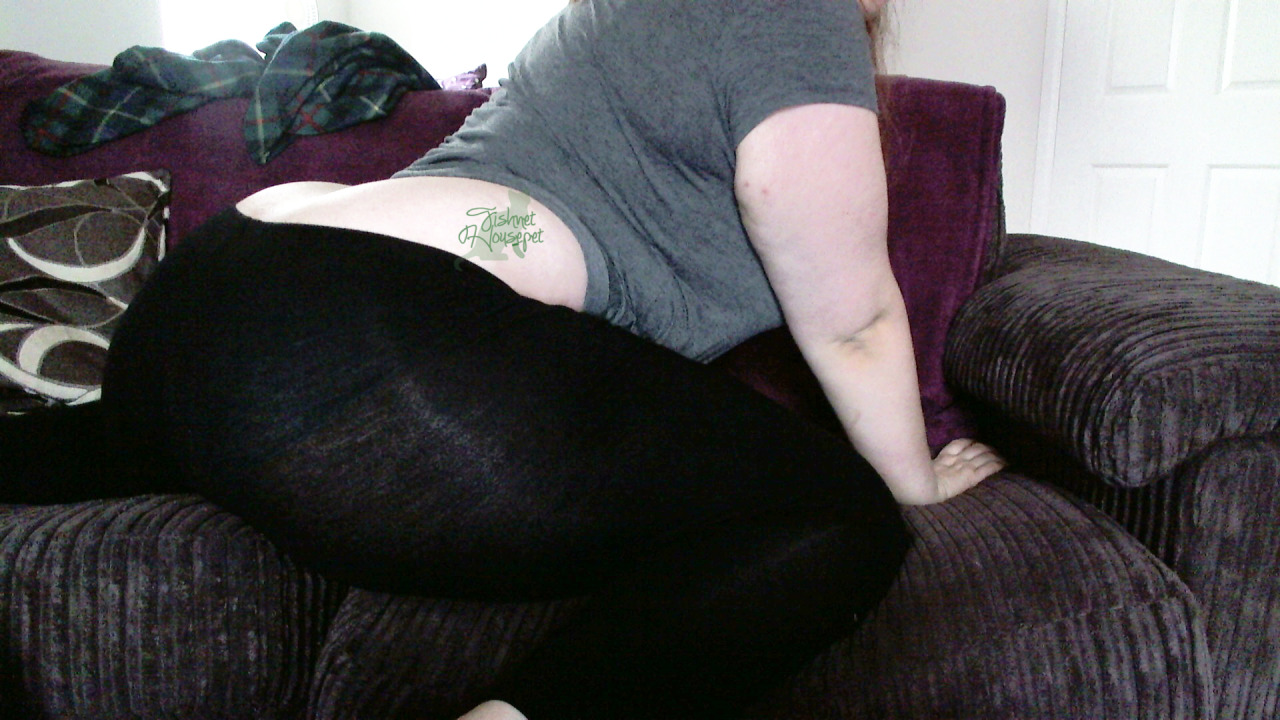 fishnethousepet:  The majesty of my bum in leggings.