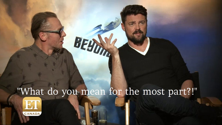 etcanada:  Karl Urban Talks Working With Simon Pegg 