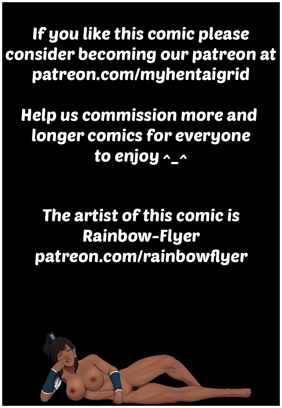nsfw-yuri-toons:  A Gift for Korra - A fluffy comic by Rainbowflyer.Swapping the
