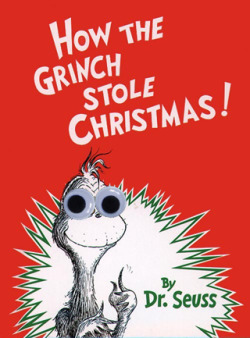 googlyeyebooks:  &ldquo;Then the Grinch thought of something he hadn’t before! What if Christmas, he thought, doesn’t come from a store. What if Christmas…perhaps…means a little bit more googly eyes!&rdquo; 