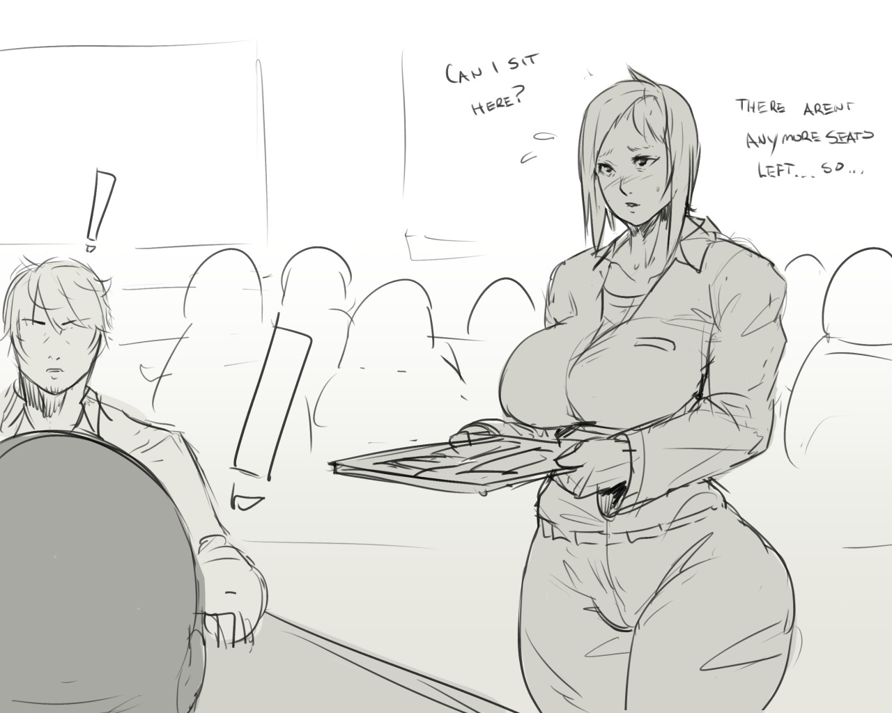 mr-ndc: More sketches in between commission work! My OC Farrah - Sole female resident