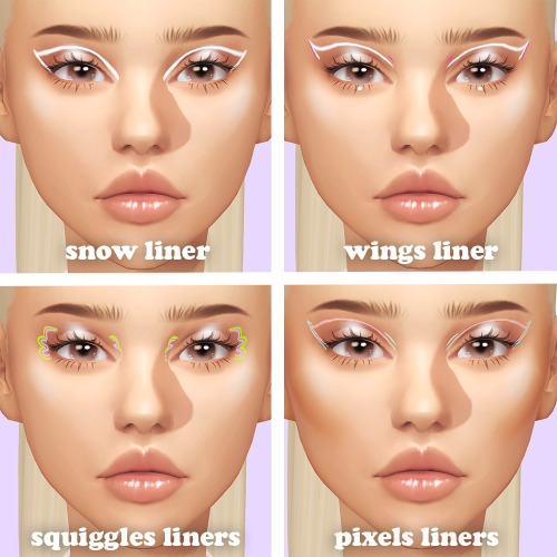 ladysimmer94: GRAPHIX - a collection of graphic liners Hi guys, here is a little set of liners I dec