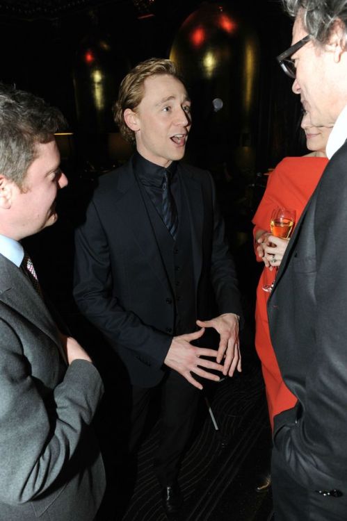 lolawashere:Tom Hiddleston attends the Bafta Rising Stars party, hosted by Orange and Esquire at The