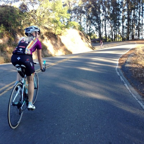 musicboxwaltz: Hill climbing with Tiina!