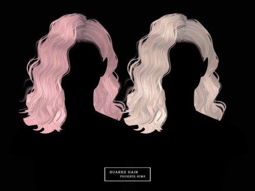 phoenix–sims:MASSEY HAIR50 swatches;No mesh needed;HQ mod compatible;Smooth weighting;Mesh cre