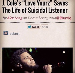 hersheywrites:  Are we talking about this? Why are we not talking about this?  Cole out here saving lives. Doing what Hip Hop hasn’t done in a long time 🙌