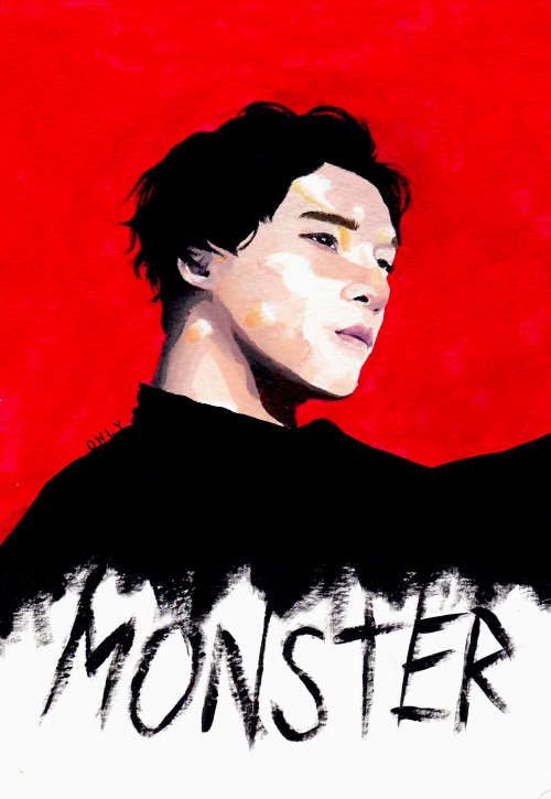 Chen | You can call me Monster~size: A5, done in acrylic paints