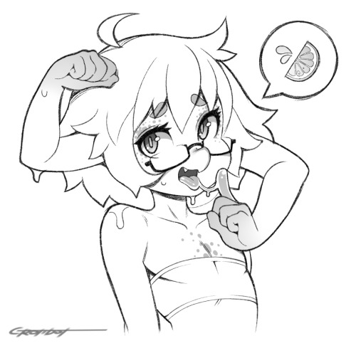 erotibot-art:  she like to lick herself because it tastes like oranges