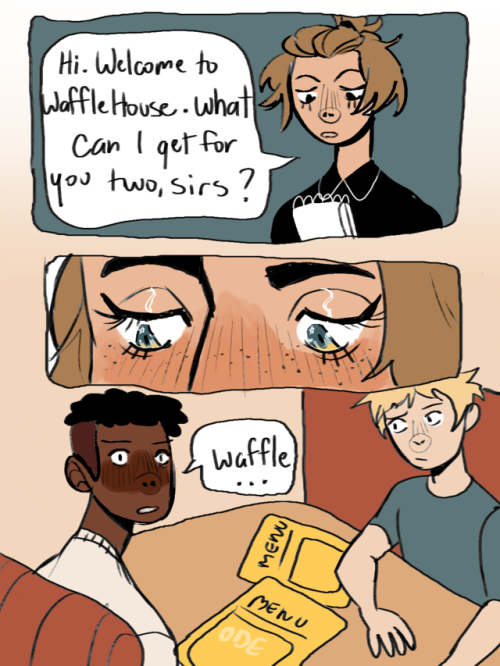 cornbees: WaHo AU where Simon is a waiter and Bram falls for his moon eyes