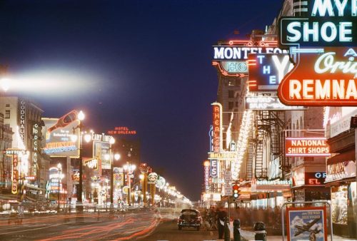 A night shot on Canal Street in New Orleans, Louisiana.Photograph by Justin Locke, National Geograph