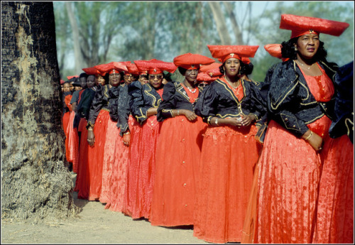 The Herero of NamibiaThis style of dress was introduced during the German/Herero conflict in the ear