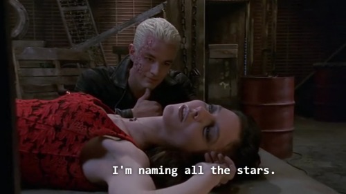cosmictuesdays:whedoncon:1) my favorite drunk girl vampire naming all the stars she cannot see I lov