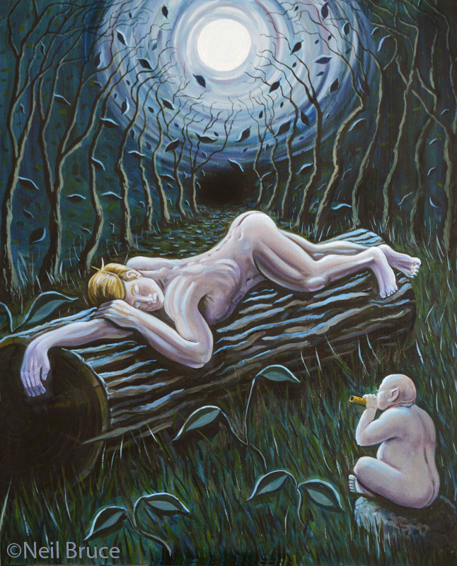 bulklust:  Deep Forest (Oil on Board) 