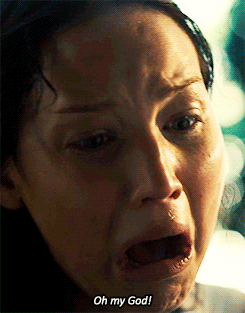 solo-por-un-dia:  peetamellarkthebaker: I leave my weapons in the dirt as I fling myself at him. “Peeta?” I say softly. I brush the damp blond strands of hair back from his forehead, find the pulse drumming against my fingers at his neck.  His lashes