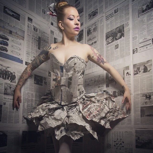 Pole Star Photography Ottawa — Pole Star's Newspaper Ballerina!  Model/MUA/Hair:...