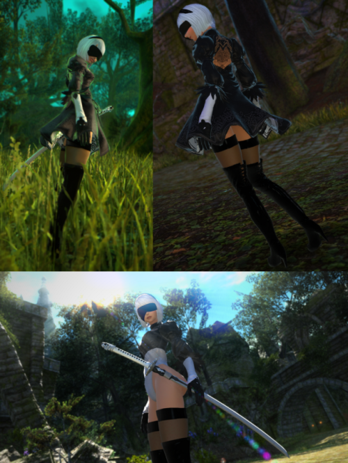yumireisffxivmods: 2B:Nier Automata  One of my first Ports to FFXIV  Available for download  Al