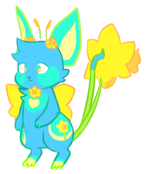 arborlings!!the first is one i adopted, the other two were made by me! their sprouts are dragonfuit,