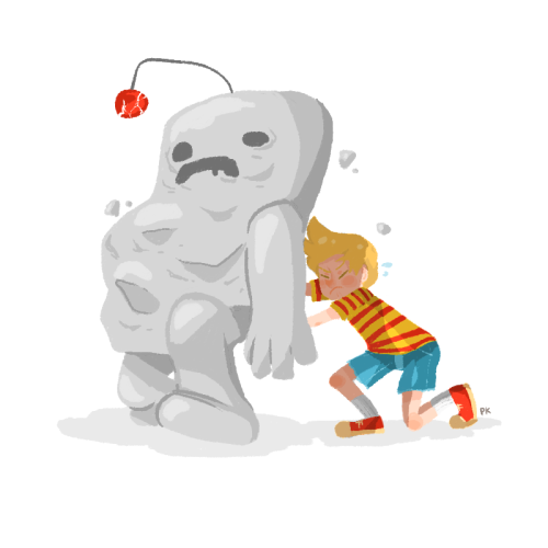 pk-buttcheeks:  Happy (early) Mother 3 day! (◡‿◡✿) Ironically, I started playing it over this week and I didn’t even realize tomorrow was Mother 3 day! Have a nice little fanart of the part I stopped at today, the part where you go to the factory