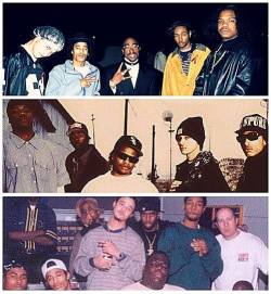 hiphopium:  Only group to have collaborated withTupac, Eazy-E, and Biggie before their passing.