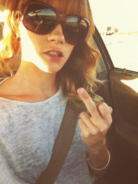 maceyjade snaps a road rage selfie