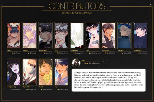 MEET THE CONTRIBUTORS!Thank you for your patience! We are delighted to finally announce our project 