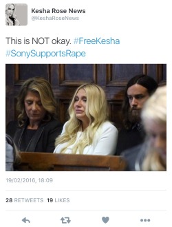 Dronkinlove:  Kesha-Rose:  #Freekesha  With This Happening To Kesha I Feel Like It’s