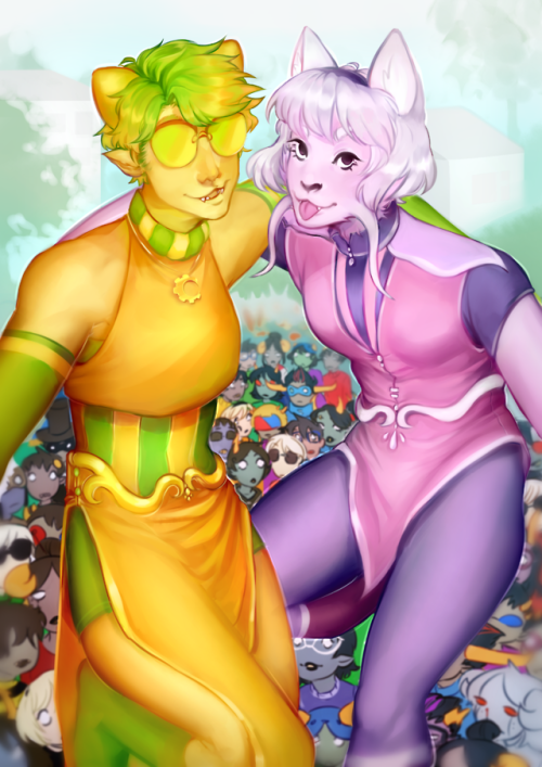 sajwho-art:Happy Homestuck Eve and happy 4/13! Let’s celebrate it together with my favorite chaotic 