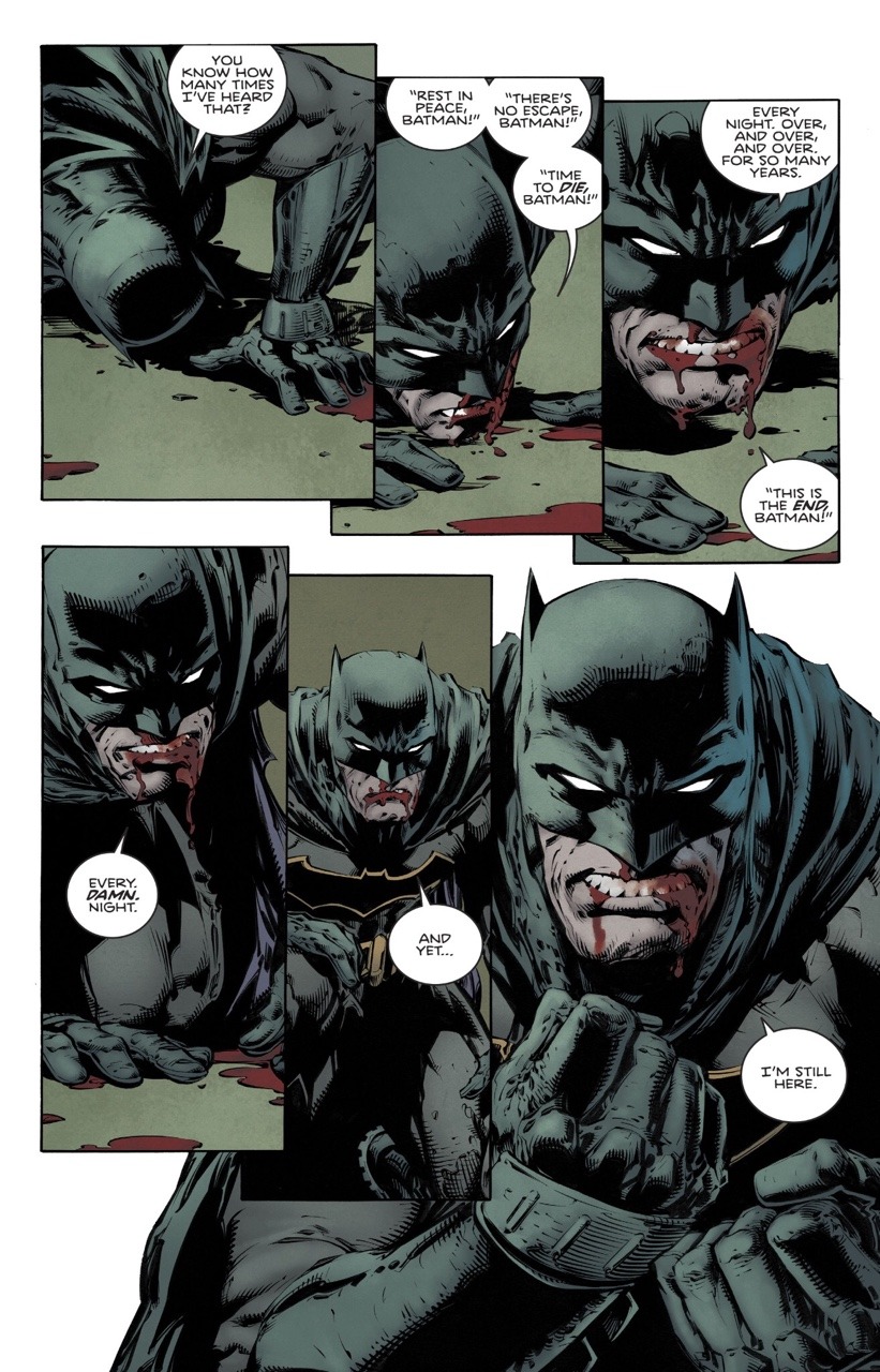 alexhchung: Batman #20 written by Tom King, art by David Finch, ink by Danny Miki