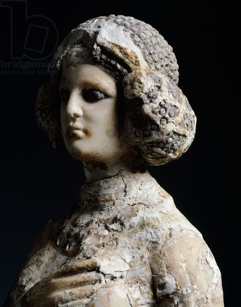 A limestone statue of Princess Doshfari, daughter of Sanatruq II of Hatra, 138 A.D