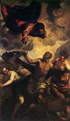 artist-tintoretto: The Temptation of St Anthony, 1577, TintorettoSize: 165x282 cmMedium: oil, canvas