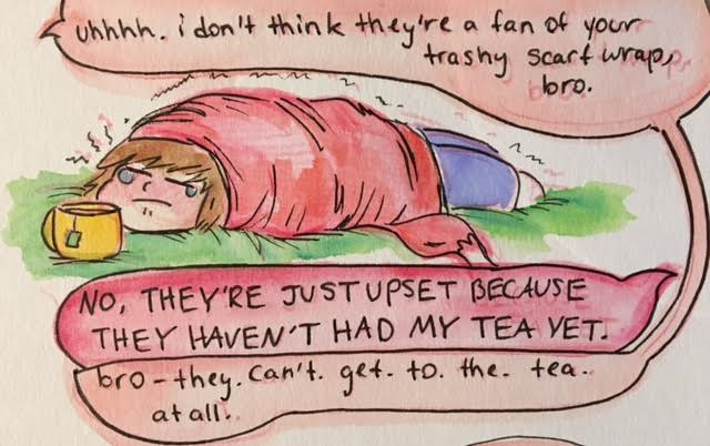 stuffedart:  Here are most of the doodles I’ve done of a sick/injured Frisk being