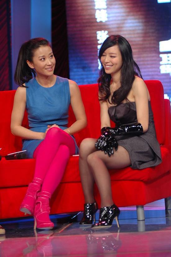 Chinese actresses Miao Pu and Zhang Jingchu