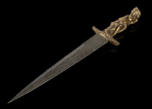 art-of-swords:European DaggerDated: 1861Culture: probably SpanishMedium: bronze, steelMeasurements: 