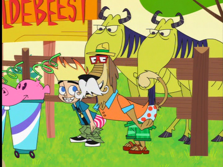 Cartoon Underwear on Tumblr: In this episode of Johnny Test (”Johnny of the  Jungle”), Johnny and Dukey decide to moon a pair of Wildebeests. Dukey is
