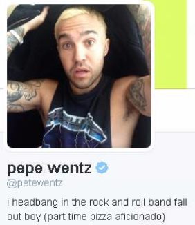 teenageddirtbag:  I swear Pete is a teenage girl who spends her time on tumblr, and works a side job in Fall Out Boy.