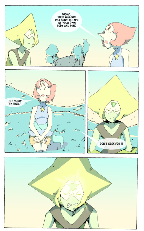 mimicteixeira:  FALLING STAR VII PART TWO! you can get the first part HERE on my gumroad store, is pay what you want! and you can support me getting the previus chapters HERE i really like this one, just pearl and peridot…. i swear is not pearlidot!