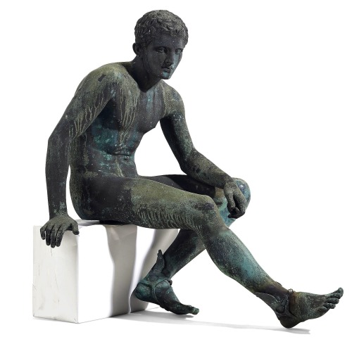 hadrian6:A Patinated Bronze Seated Figure adult photos