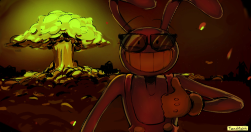 Today Jax Is A Very Happy Rabbit Because He Managed To Drop An Atomic Bomb On Innocent NPCs