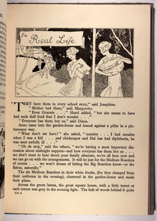 Merry Times by Gladys Peto - wonderful period illustrative style influenced by A. Beardsley