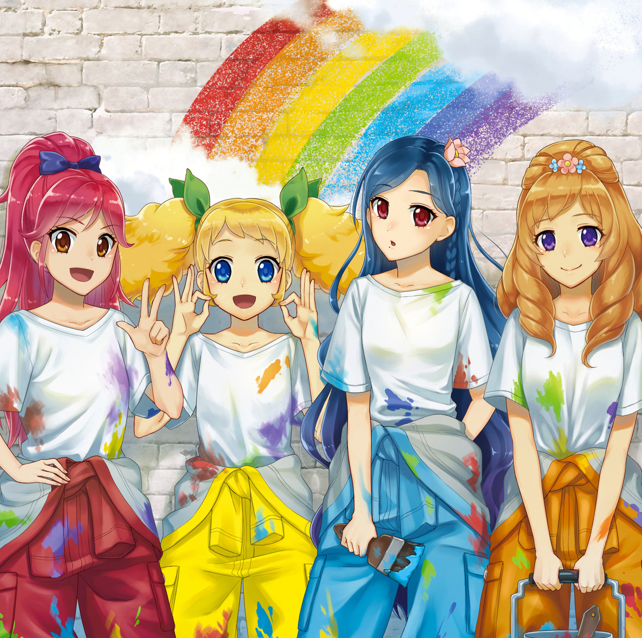 お仕事 アイカツ同人cdジャケットのイラストを描かせていただきました Amakara Chigura