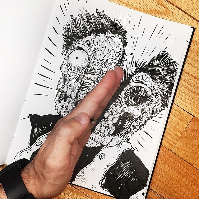 escapekit:  InkteractionChicago based artist Alex Solis has created another awesome