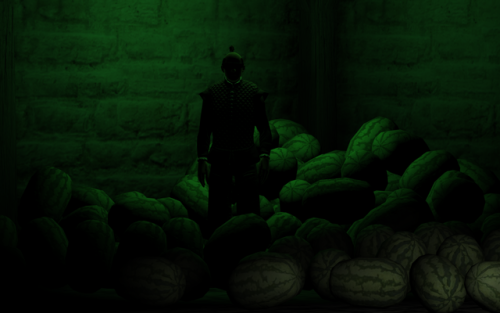 meloblivion:Lonely Man with melons