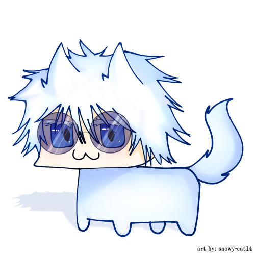 Gojo Satoru But He Is A Silly Cat Creature